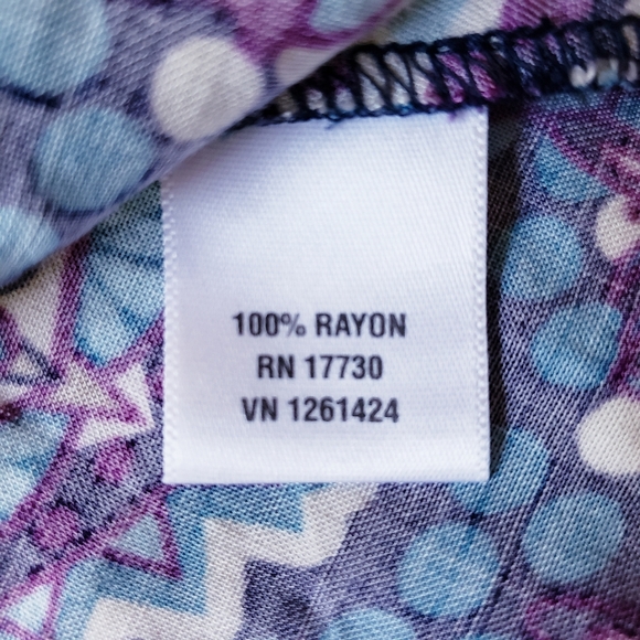 Xhilaration One Shoulder Ruffle Purple/Blue Dress - Picture 8 of 8